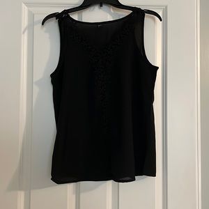 Black lace tank top